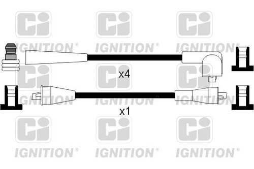 Ignition cable kit for - kit, ford