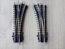 Pair Of Peco ST-5 & 6 N Gauge No.1 Radius Left & Right Hand Points Nickel Silver