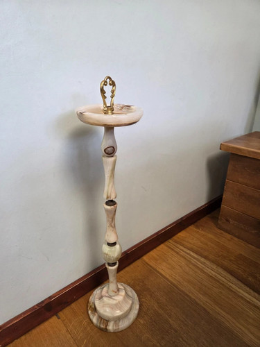 Vintage tall ashtray - vintage, brass