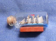 Miniature Ship In A Bottle (Please see description)