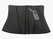 Latex Underbust Tummy Shaper Control Waist Cincher Corset Hourglass Body Sz L