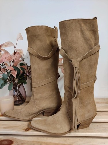 Women moda pelle beige - women's,