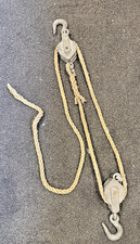 Vintage  Rope Block and Tackle