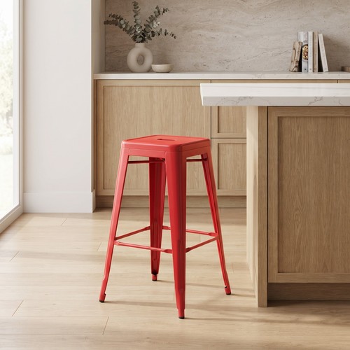 Red metal tolix style - metal,