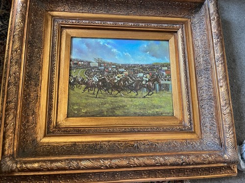 Wright racehorse painting in - painting,