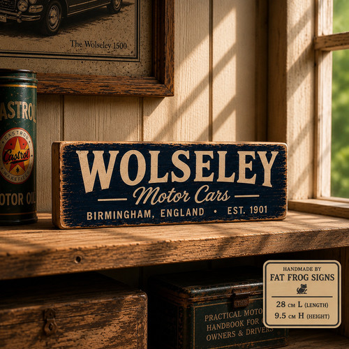 Wolseley sign british cars - sign,