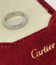 Cartier Stella Diamond Ladies Ring White Gold Band Size EU 46 UK H Boxed