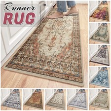 Non Slip Hall Runner Rug Long
