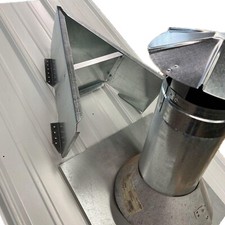 Large Snow Wedge-14" Wide, Roof Pipe Protector, Snow Ice Guard, Snow Splitter