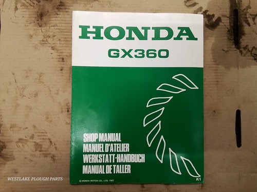 Honda shop manual gx360 - gx360,