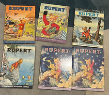 Rupert Bear Annuals 1969 ,1970, 1976 ,1978, 1979 x2 in good condition