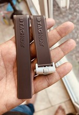 tag heuer formula 1 rubber strap Brown 24mm