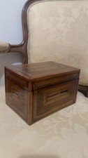 Antique Wooden Tea Caddy Box
