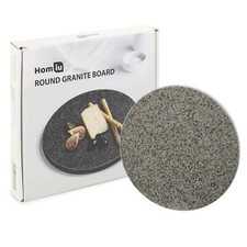 Homiu Granite Chopping Board Round Easy Clean Hard-Wearing Speckle Finish Circle