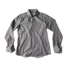 Eton Mens Shirt 16 Blue White