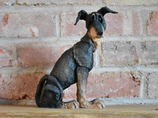 A Breed Apart Fearless Doberman Ornament Country Artists Mutts Figurine  (K)