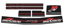 MERCRUISER THE MOST COMPLETE ALPHA ONE GEN TWO W/RED RAMS STICKER SET