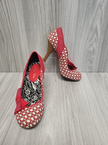 Ruby shoo red white floral - shoo,