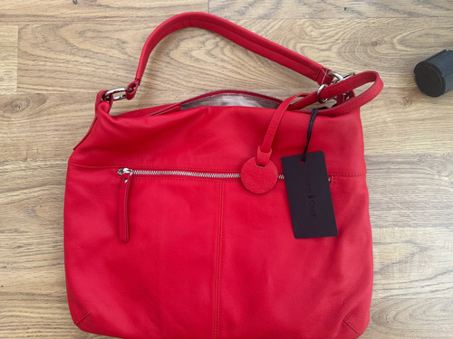 New gianni conti - red, leather