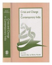 Baxi ,Upendra. Parekh,Bhikhu C. Crise Et Change En Contemporain Inde / Edite