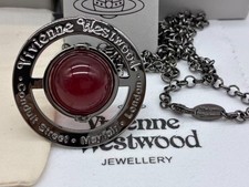 Vivienne Westwood Necklace Large Orb Dark red necklace r 4.3cm  N6317