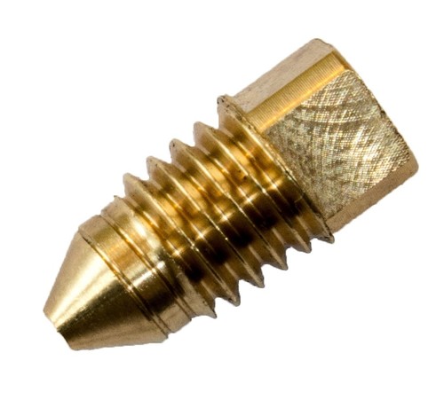 Radiator brass bleed screw - brass,