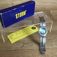 Vintage Retro STORM SPACE Emerald Green Ladies Wristwatch RARE JAPAN Working VGC