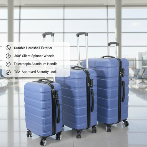 Large wheel suitcase - large,