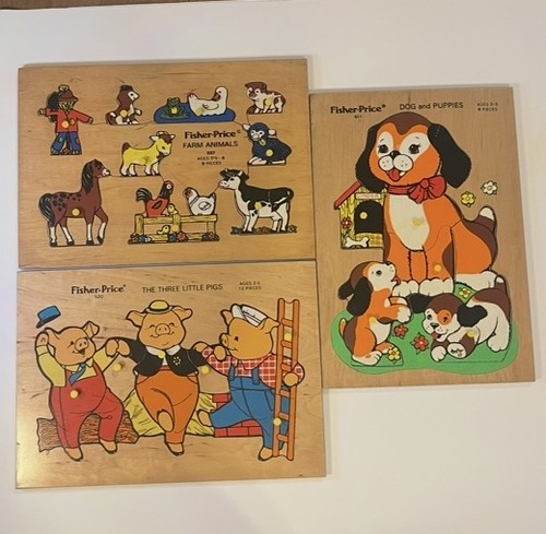 Three vintage fisher price - three,