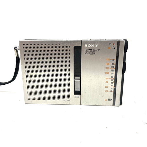 Vintage sony icf - icf-7500w, am/fm