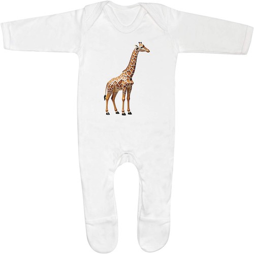 Carved giraffe baby romper - giraffe',