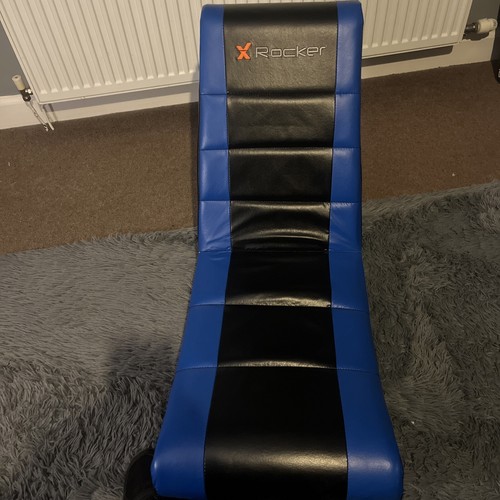 Rocker gaming chair black - x,