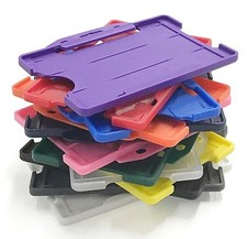 ID Card Holder Work Pass Photo Badge Holder for lanyard neck straps and reels