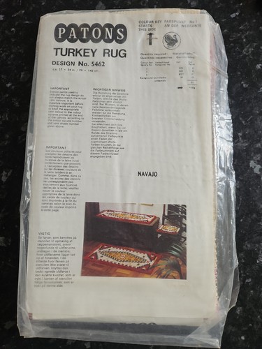 Vintage patons turkey rug - patons,