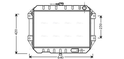 Ava coolant radiator du2027 - radiator,