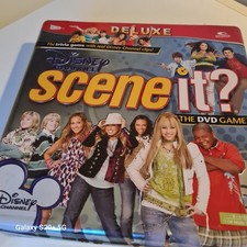 Scene It Disney Channel Deluxe Edition Trivia DVD Board Game Tin Complete 