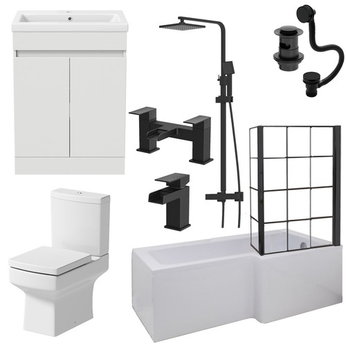 Complete bathroom suite 1700 - suite, l