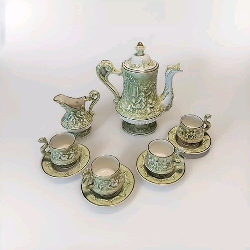 Capodimonte italy tea set - capodimonte,