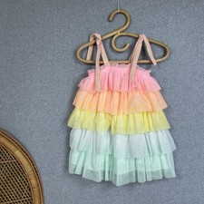 Milkshake Girls Dress Size 5 Tutu Rainbow Pastel Party Birthday 