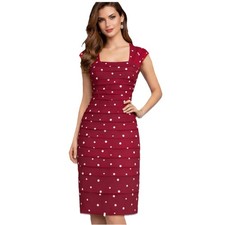 Gina Bacconi Red Dress Polka