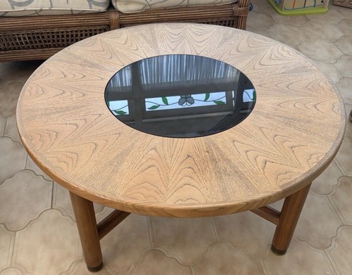Vintage plan teak circular - vintage,
