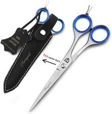 Professional Hairdressing Scissor Hair Cutting Shears with Classic Leather Pouch