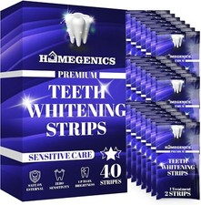 Teeth Whitening Strips with Free Mouth Opener - 20 Sessions, 40 Whitening Strips