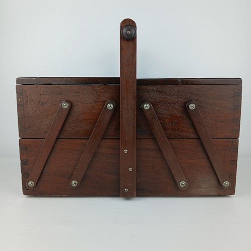 Vintage wooden wood accordion - wood,