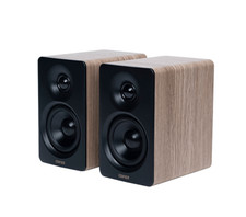 Edifier M60 Hi-Res Oak Active Bookshelf BT Studio Speakers/Monitors with Stands