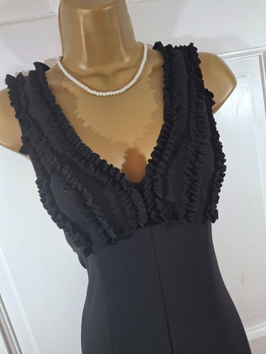 Joseph ribkoff black ruffle - joseph,