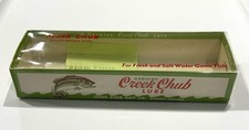 Vintage creek chub unmarked fishing lure box
