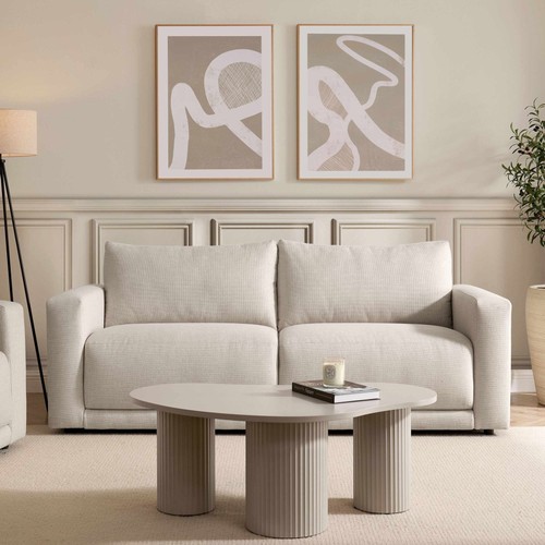 Dusk chicago beige linen - linen, 3