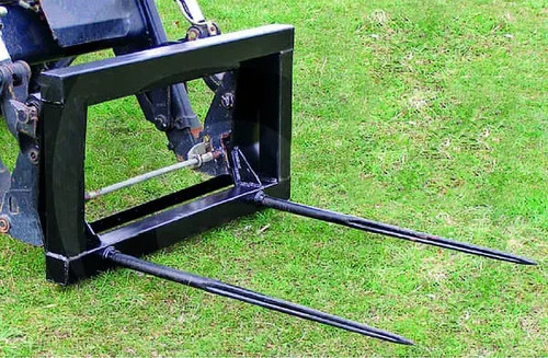Tractor loader twin bale spike - tractor,