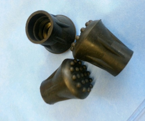 Rubber ferrule for walking